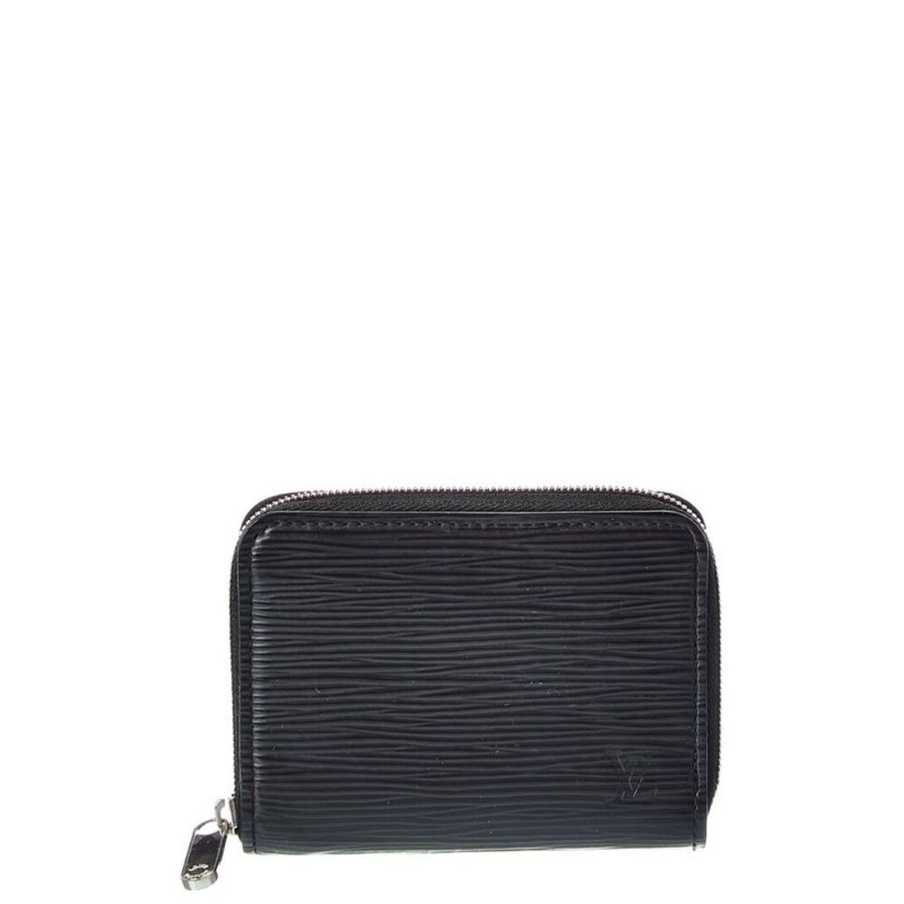 Louis Vuitton Black Calf Leather Zippy Coin Purse (Authentic Pre-Loved)